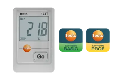 Testo 174 T - Miniatúrny záznamník teploty s USB-C -30 až +70 °C